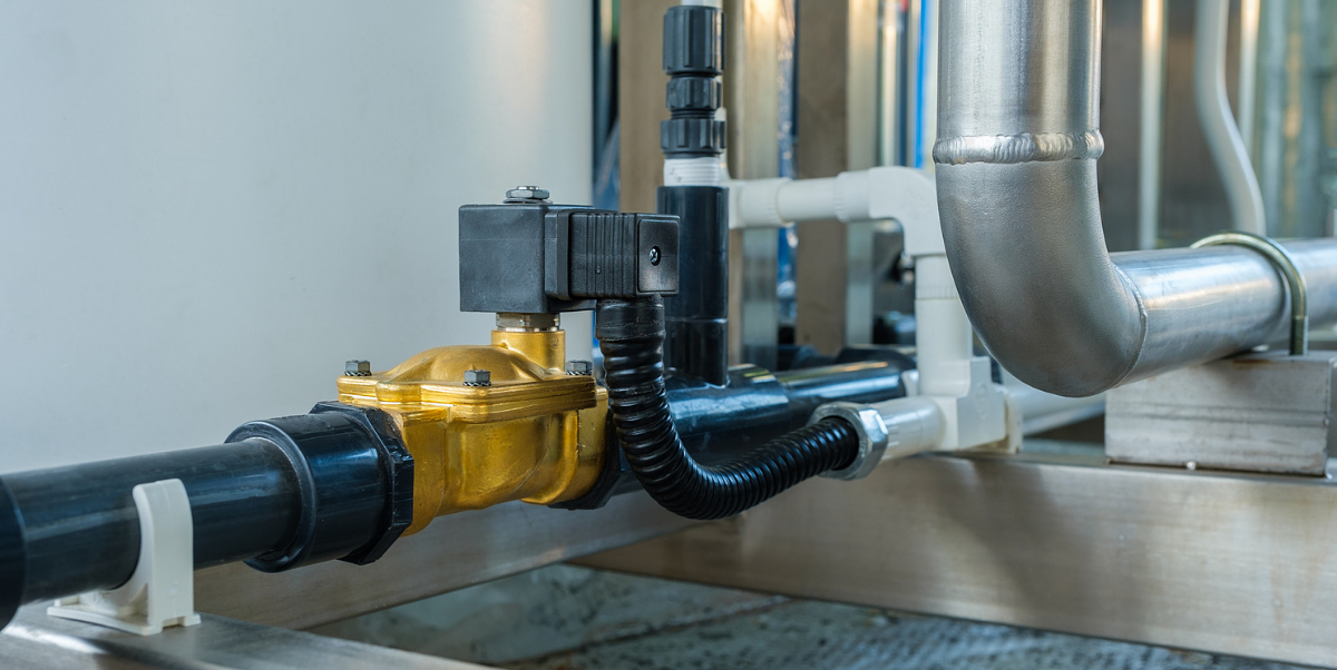 gould valve with Velvetrol technology in manufacturing plant