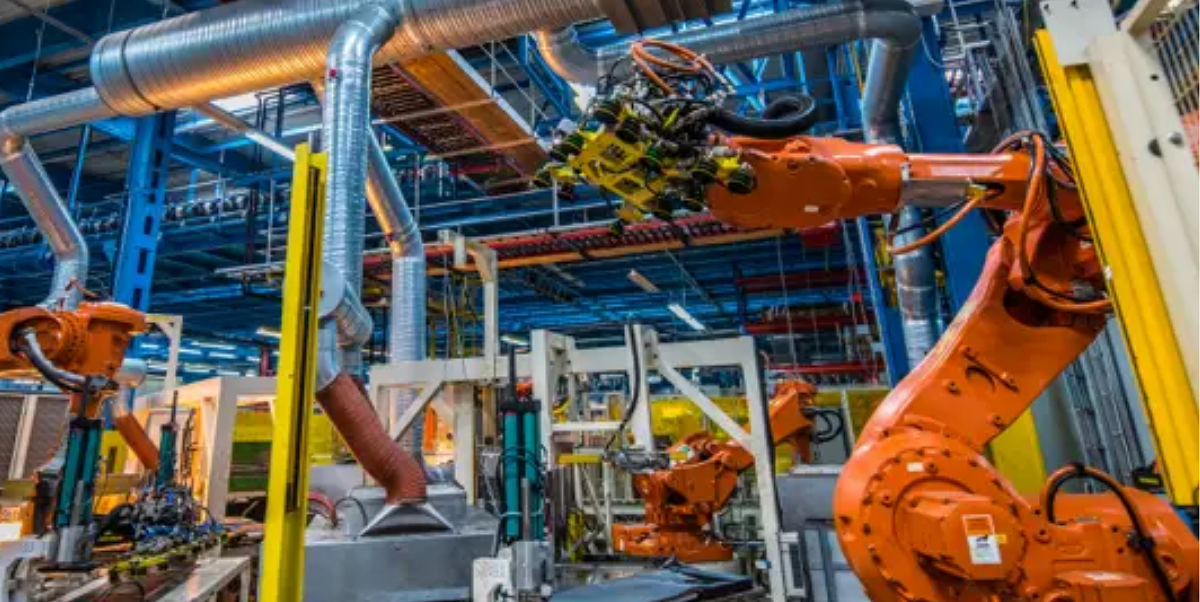 Industrial automation facility utilizing solenoid valves