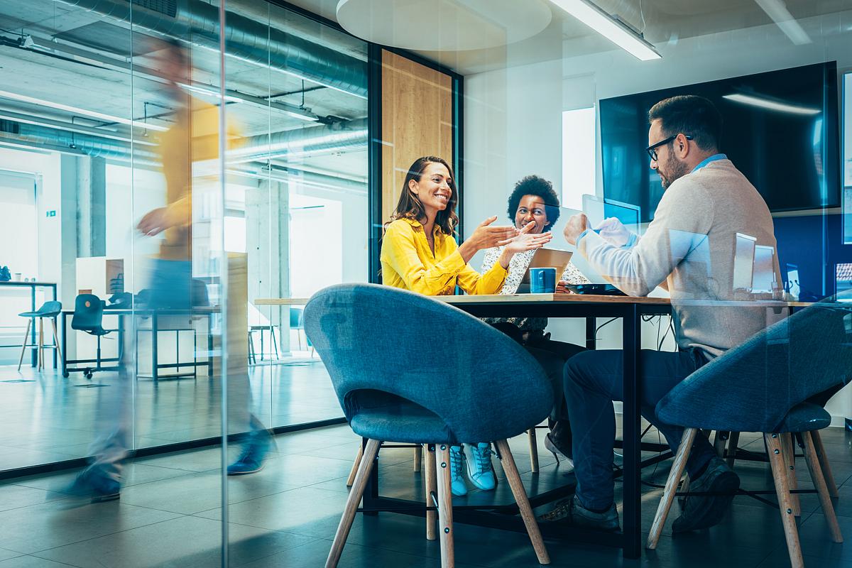 executive team in a meeting 